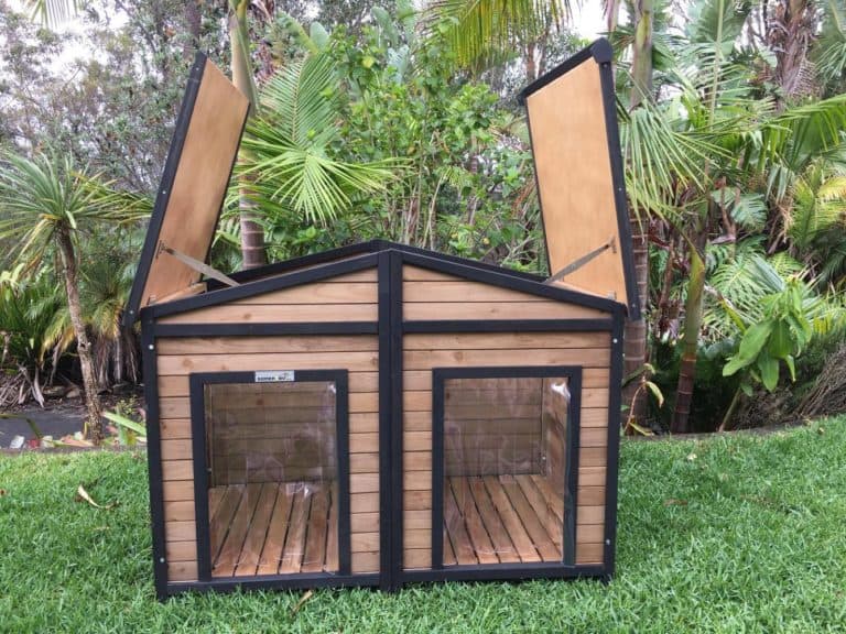 Extra, Extra Large Outdoor Dog Kennel with Double Doors